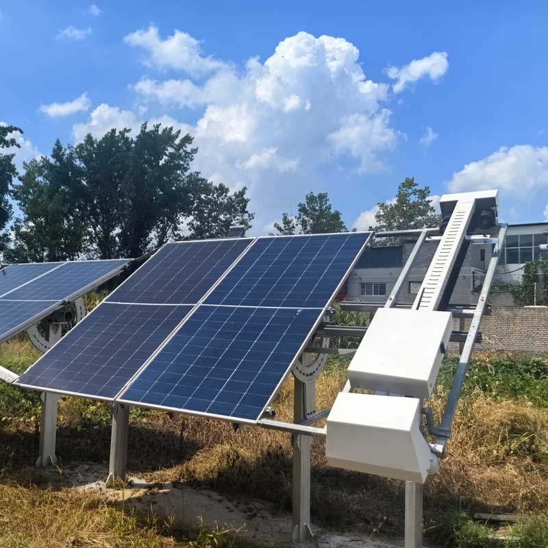 fixed solar panel cleaning robot wls 8dr xmgs (project grade roller brush type)3