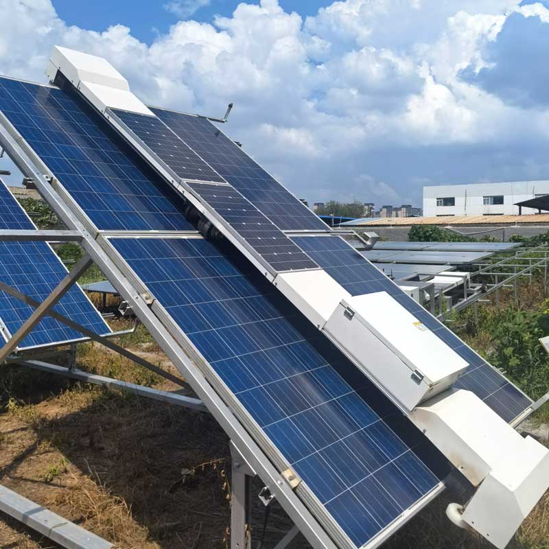 fixed solar panel cleaning robot wls 8dr xmgs (project grade roller brush type)5