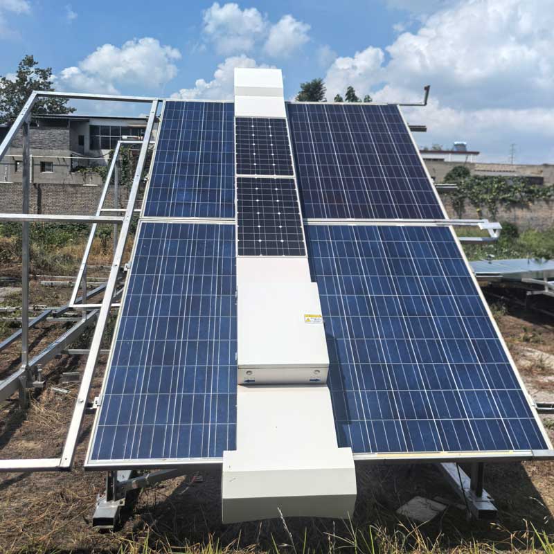 fixed solar panel cleaning robot wls 8dr xmgs (project grade roller brush type)7