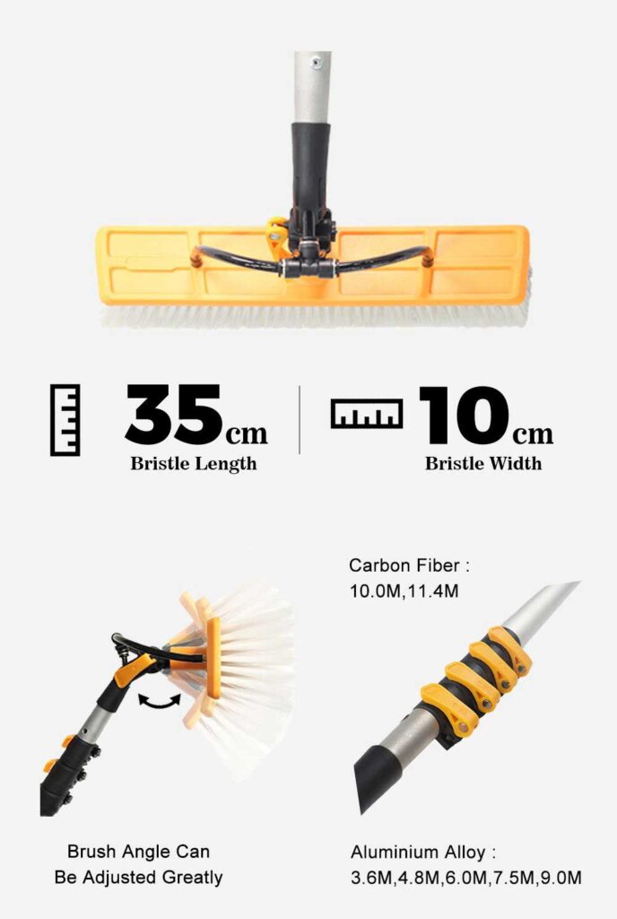 solar panel cleaning brush wls 2