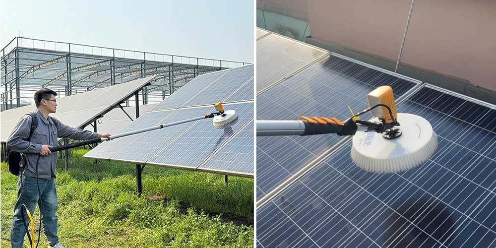 solar panel cleaning brush wls 3