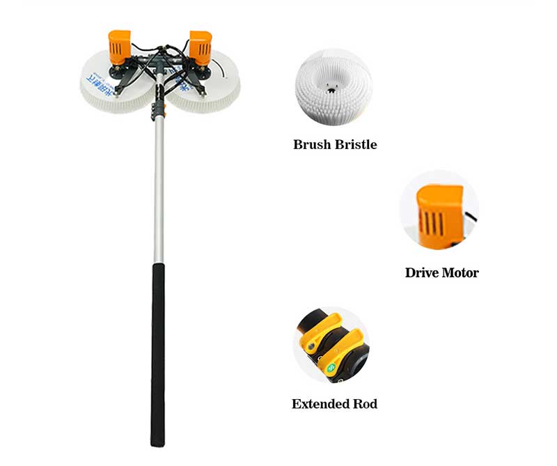 pv panel cleaning brush wls 4