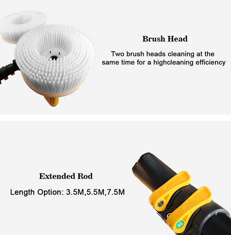 pv panel cleaning brush wls 4