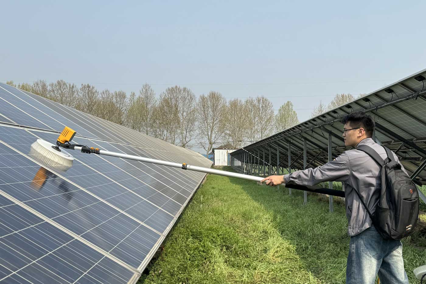 solar panel cleaning brush wls 3