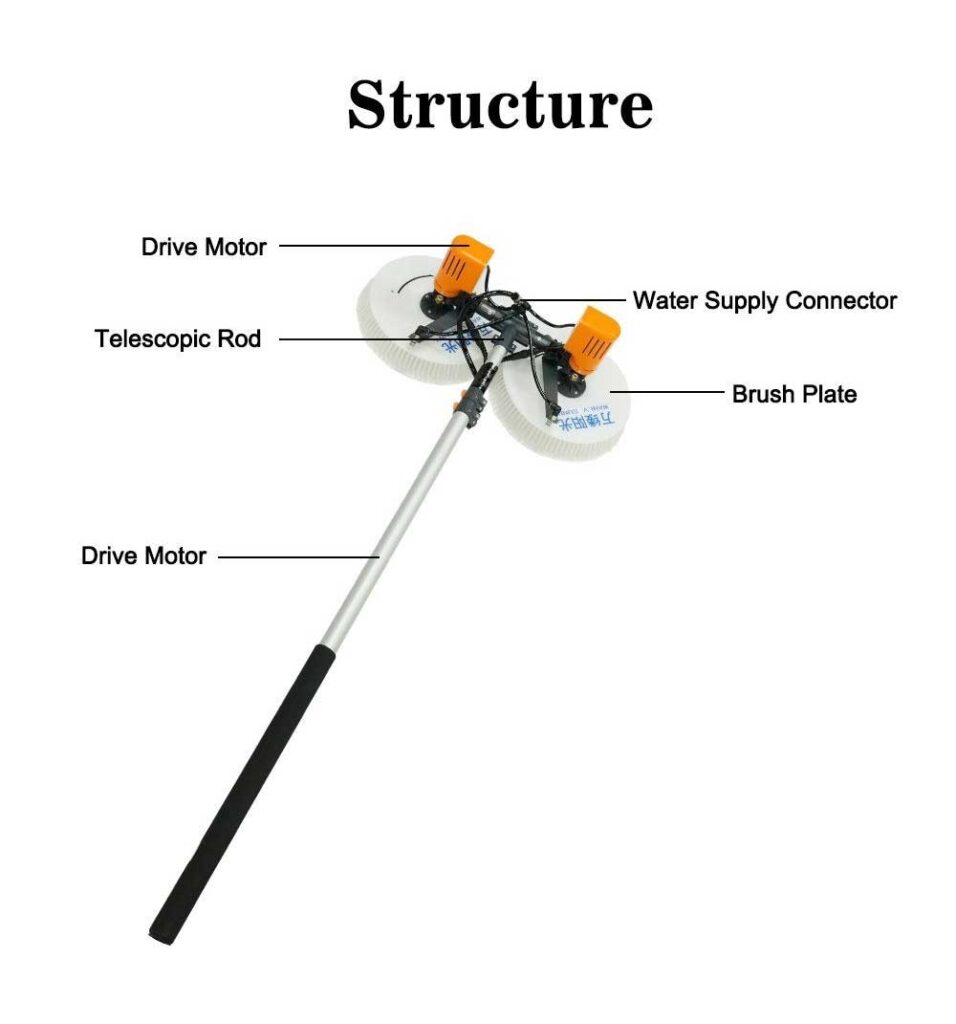 solar panel cleaning brush wls 4