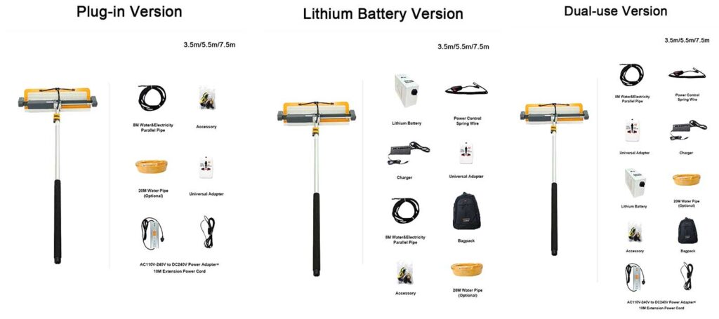 solar panel cleaning brush wls 5