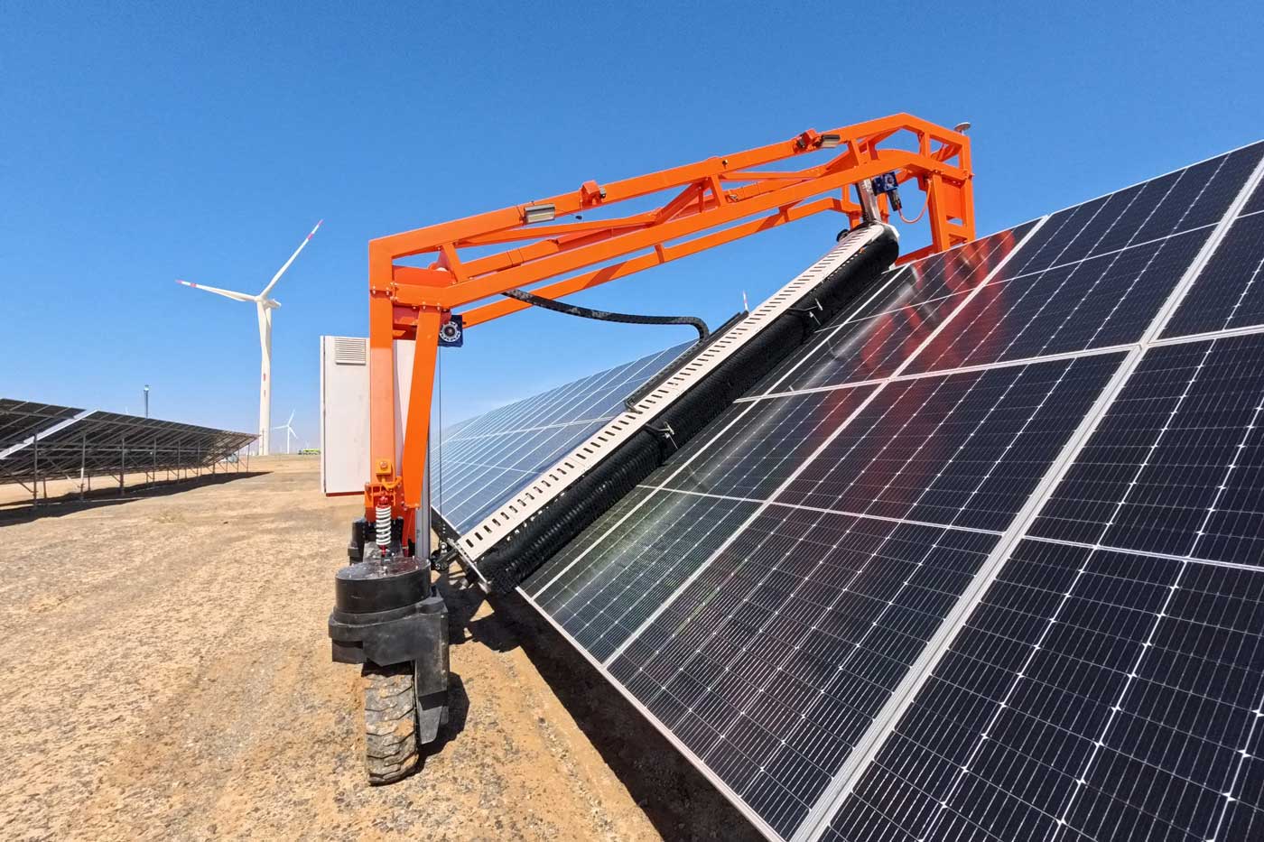 solar panel cleaning robot wls 7 lm
