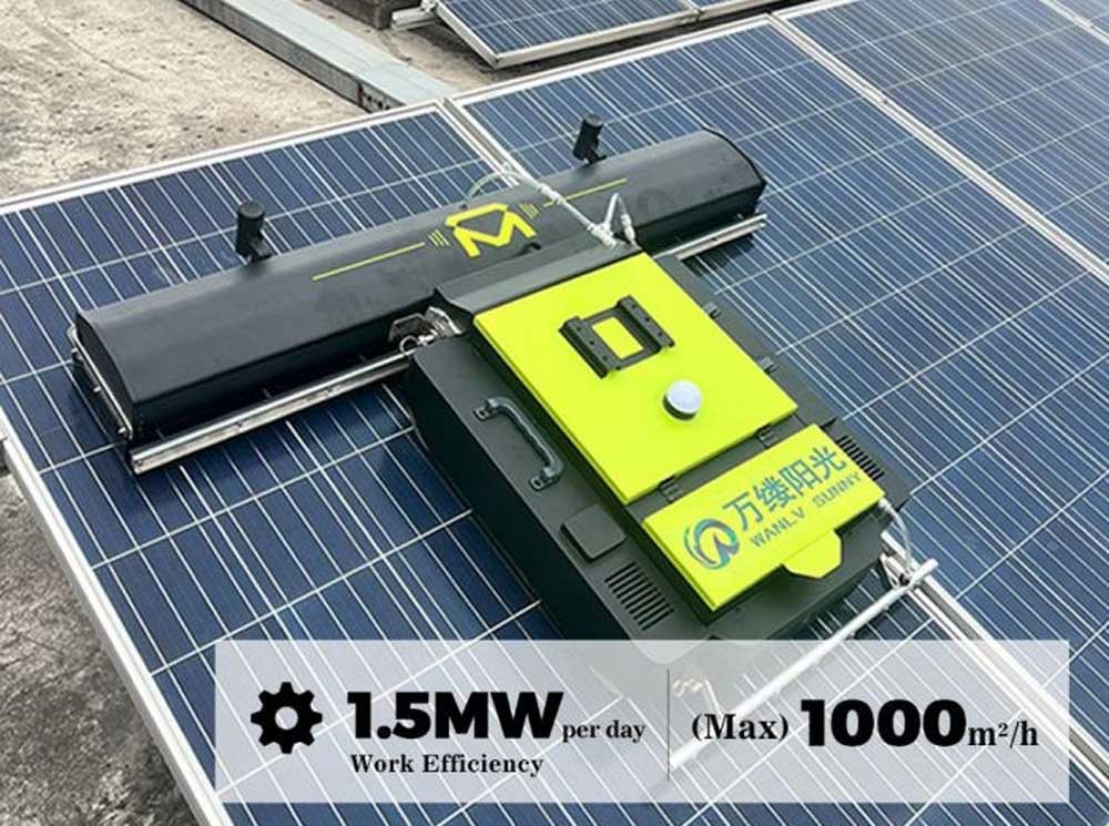 solar panel cleaning robot wls 73s crawler cleaning robot
