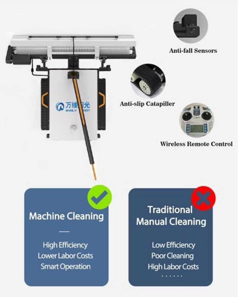 solar panel cleaning robot wls 7