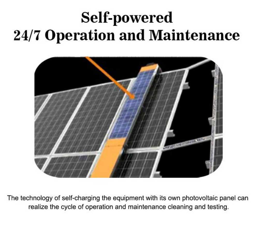 fixed solar panel cleaning robot wls 8dr xmgs