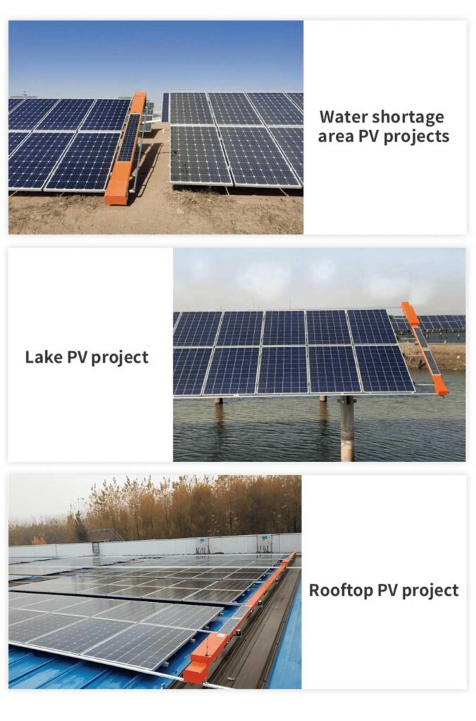 fixed solar panel cleaning robot wls 8dr xmgs