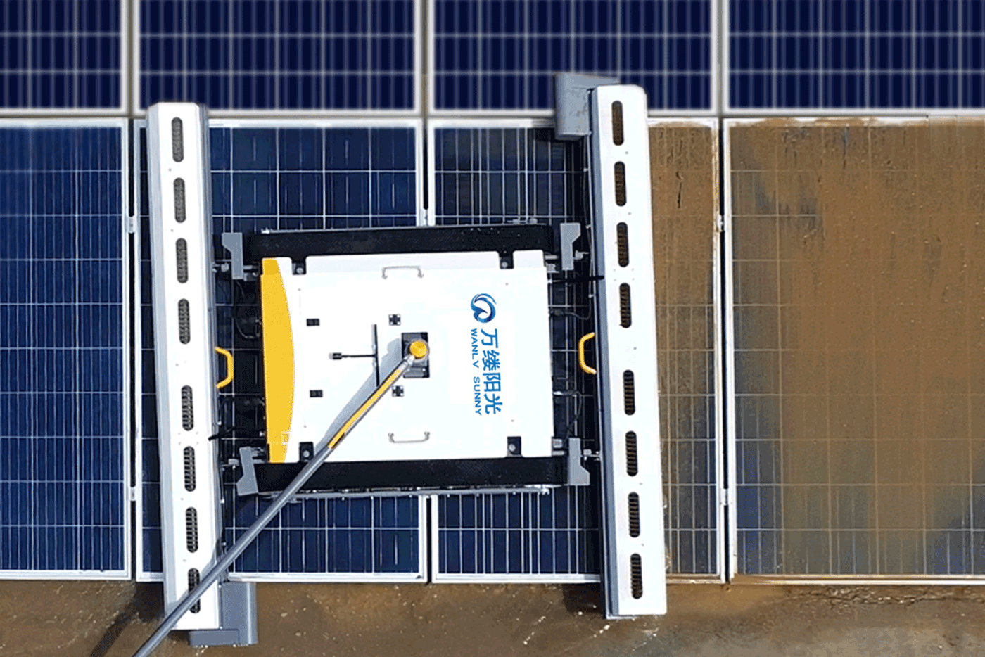 wls 78/78plus remote control track solar panel cleaning machine